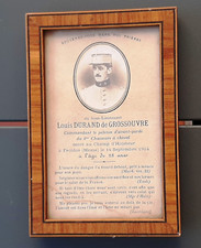 Avis de Décès sept 1914 De Grossouvre S/Lieutenant Chasseurs à Cheval WWI