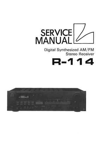 Service manuel instructions - service,