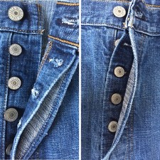 Levis 501 Vintage Button Fly W34 L30 Inseam=30 Waistband=36.5” Denim Jeans Men