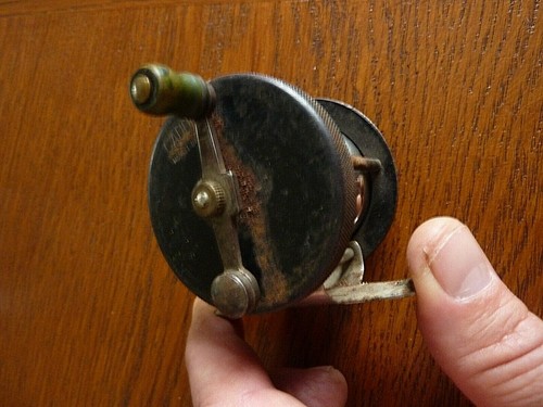 Moulinet pêche ancien - pêche,