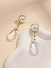 Boucles d’oreilles perle &