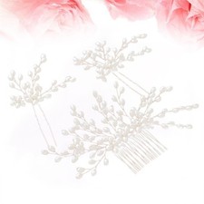  3 Pcs Accessoires Cheveux Mariage De Pour La Mariée Peignes Latéraux