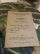 ancien carnet de
