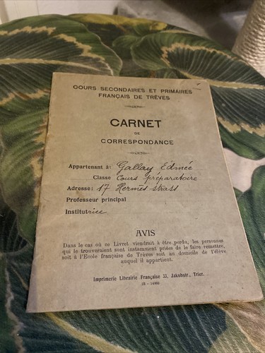 Ancien carnet - ancien,