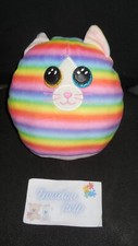 doudou peluche coussin Heather Chat Squish A Boo multicolore 23X23 TY