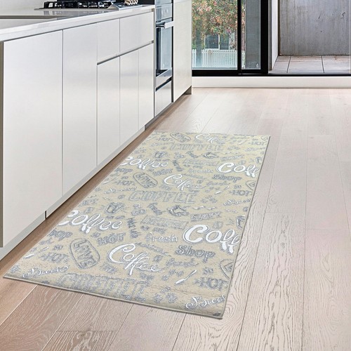 Washable beige kitchen - kitchen, mat