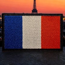 Patch Militaire Velcro Drapeau