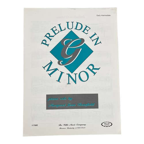 Prelude minor piano solo - g,