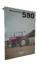 Agriculture vieux papier  publicité tract tracteur Massey Ferguson Modele 590