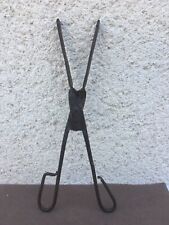 Ancienne pince à braise / Fer forgé / Pince / Outils anciens