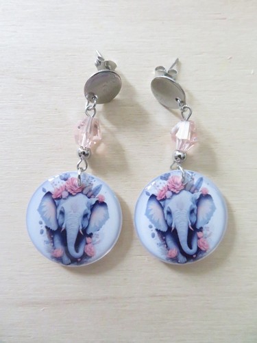 Boucles oreilles résine - en,