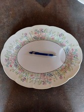 GRAND PLAT OVALE  THEODORE HAVILAND DECOR SOLANGE PATRY BIE 40 CM X 32 CM