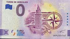 BILLET 0 EURO  TORRE DE HERCULES PORTUGAL 2022  (UEPL?)  NUMERO DIVERS