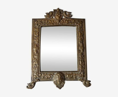 Miroir bronze doré du - miroir,