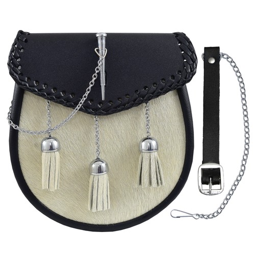 Sporran cuir avec - en, 3