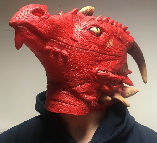 Rouge vif dragon masque - vif, rôle