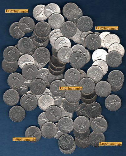 Lot 100 pièces 1 franc - lot, de