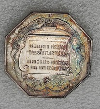 JETON ARGENT COMPAGNIE GENERALE TRANSATLANTIQUE  .