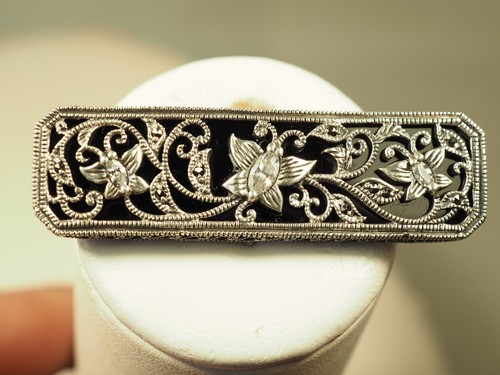 Broche ancienne argent massif - argent,