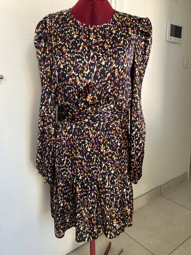 Robe marine imprimée - robe,