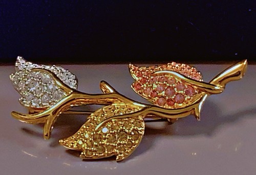 Broche swarovski plaqué - swarovski,