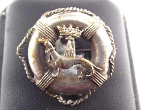 Broche ancienne métal - en,