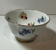 Vintage Royal Chelsea Porcelaine Thé Petit Tasse Sucrier Fleurs Fait Angleterre