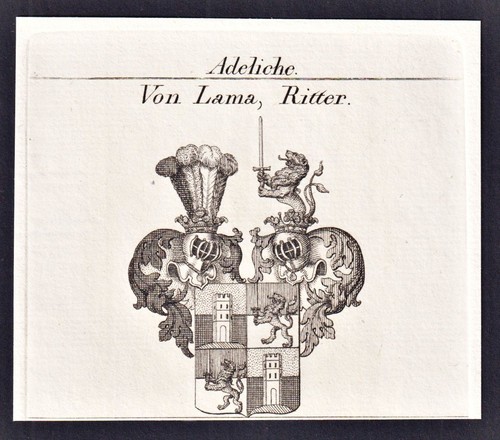 Lama chevalier blason - chevalier,