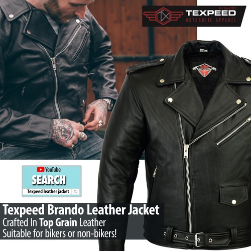 Blouson moto cuir - blouson, texpeed
