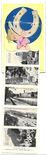 Leporello postcard nottingham - postcard,
