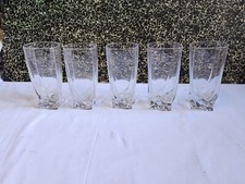 Lot 5 verres en cristal