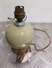 Ancien Pied De Lampe En Grès Craquelé Vintage ( Réf :CH14)