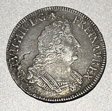 1/2 Ecu aux Palmes Louis XIV 1693K TTB