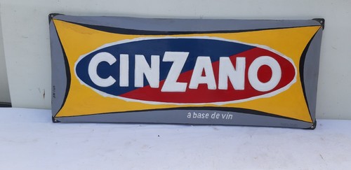 Plaque émaillée cinzano - émaillée,