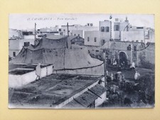 cpa AFRIQUE MAROC CASABLANCA PORTE MARRAKECH Tente Chapiteau