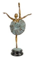 Figurine En Bronze Sculpture Danseuse Ballerine H 49 Cm Décoration Ballet