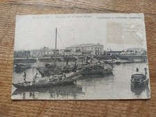 cpa indochine vietnam Haiphong Jonques Canal Bonal 1905