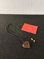 Collier cœur ambre en cristal