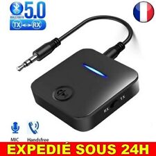 ✅ Récepteur Emetteur Bluetooth 5.0 Adaptateur Sans Fil Avec Micro Audio Stéréo