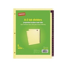 Staples 13496 tab dividers - 13496, a-z