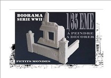  DIORAMA RUINE A PEINDRE ET A DECORER POUR MAQUETTE KIT 1/35 DRAGON TAMIYA