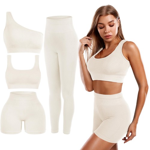 Pcs women workout sets - 4,