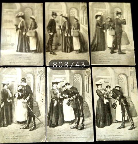 110 lot de 6 cpa - n°, -lot