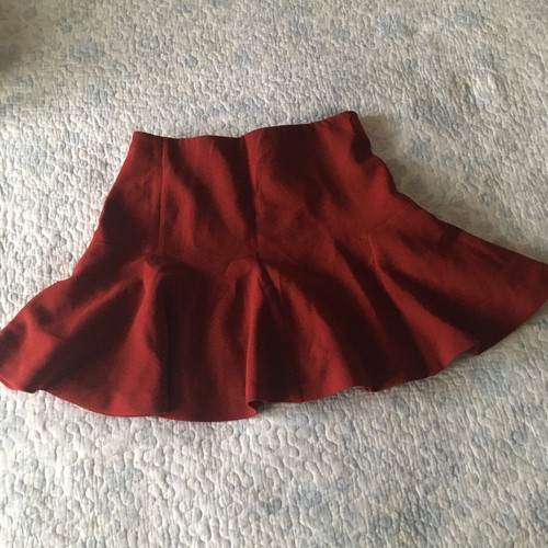 Mini jupe balançoire - , rouge