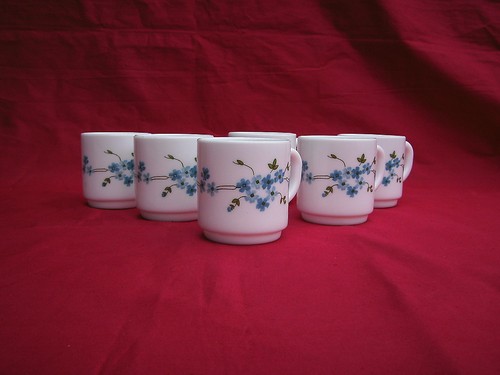 Tasses arcopal myosotis - tasses, arcopal"myosotis"
