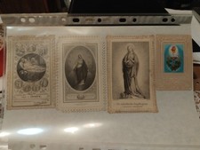 Lot de 4 images pieuses