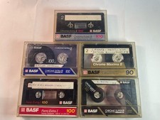 Lot De 5  cassette Basf Chrome