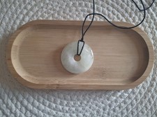 Pendentif Collier en Aigue-Marine – Forme Donut 5 cm – Pierre du Courage et...