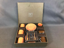 Service à café ou théen céramique collection athezza marron et orange vintage