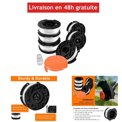 Bobine fil coupe - bordure, black